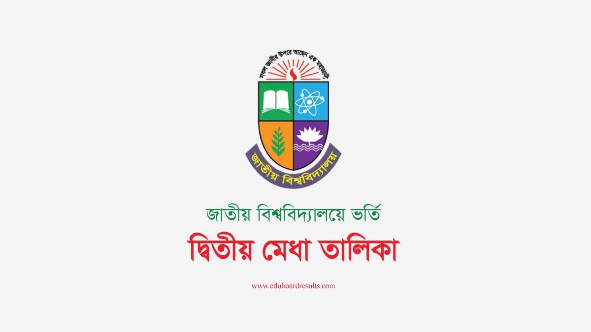 NU Admission Result 2nd Merit List