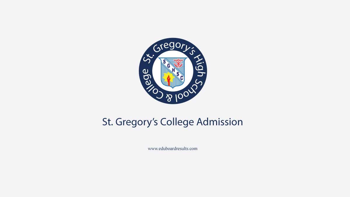 Saint Gregorys College Admission