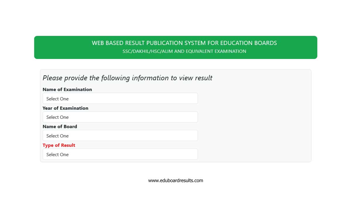Web Based Result