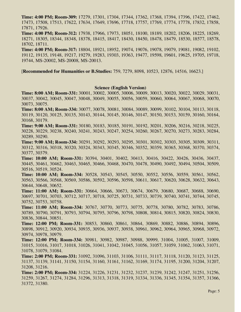 NDC Admission Result 2025-5