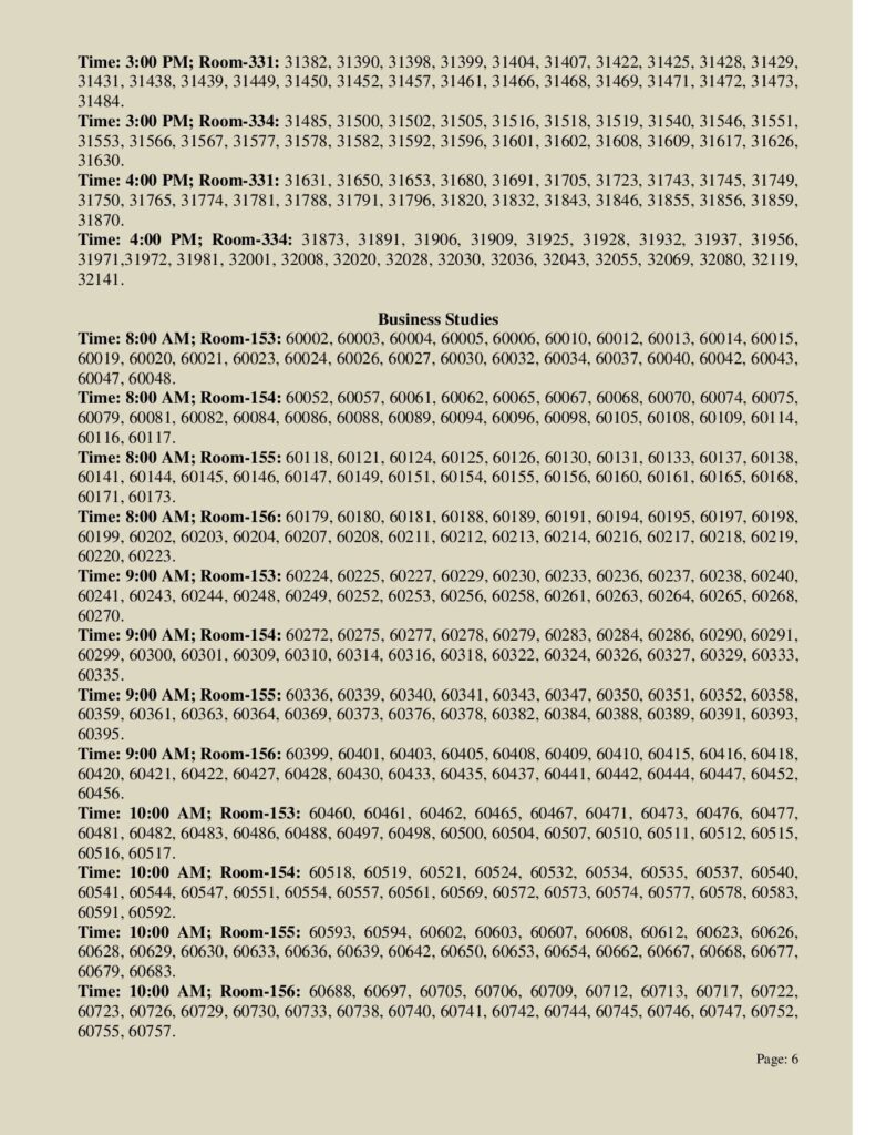 NDC Admission Result 2025-6