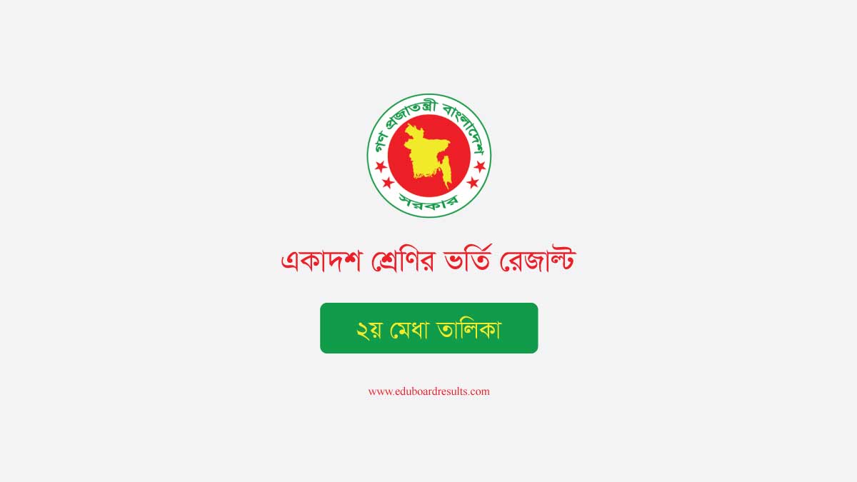 XI Class Admission Result 2nd Merit List